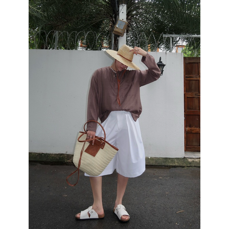 SIAM - QUẦN SHORTS ÂU LỬNG XẾP LY TO ỐNG RỘNG - SM0018 | BigBuy360 - bigbuy360.vn