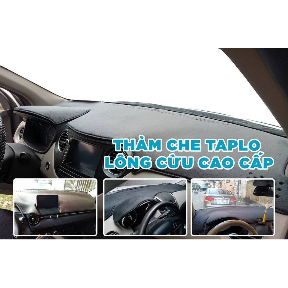 Thảm taplo xe Toyota Hilux 2011 -  2012, 2015 - 2025 Nhung 3 lớp, chống nắng, chống trượt