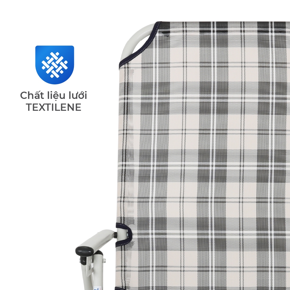 Ghế xếp thư giãn Deli Toto QUI PHÚC, gấp gọn tiện lợi, đa năng, vải lưới cao cấp, thoáng khí