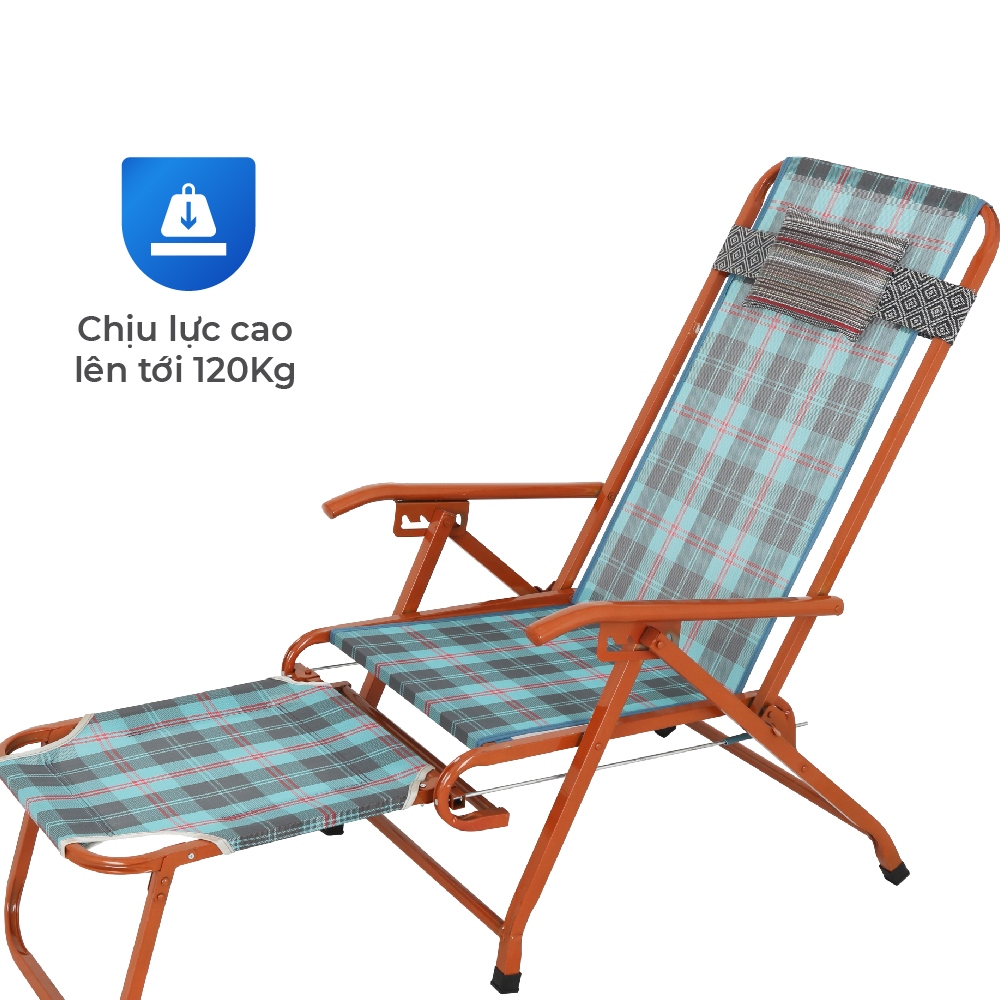 Ghế xếp gấp gọn Felix QUI PHÚC, lưng lưới bền chắc, tiện lợi, an toàn, chắc chắn, có gác chân