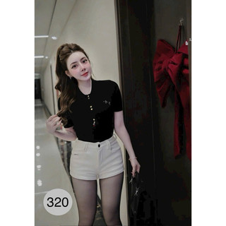 LT - Áo len nữ cổ bẻ len hình thêu ngực, len mongtoghi free size 902