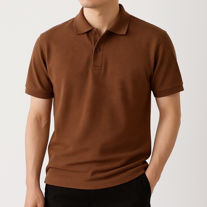 Áo Polo Nam Ngắn Tay Cổ Bẻ Basic – Vải Cá Sấu Poly Cao Cấp, Co Giãn 4 Chiều, Form Chuẩn, Menswear Lịch Lãm