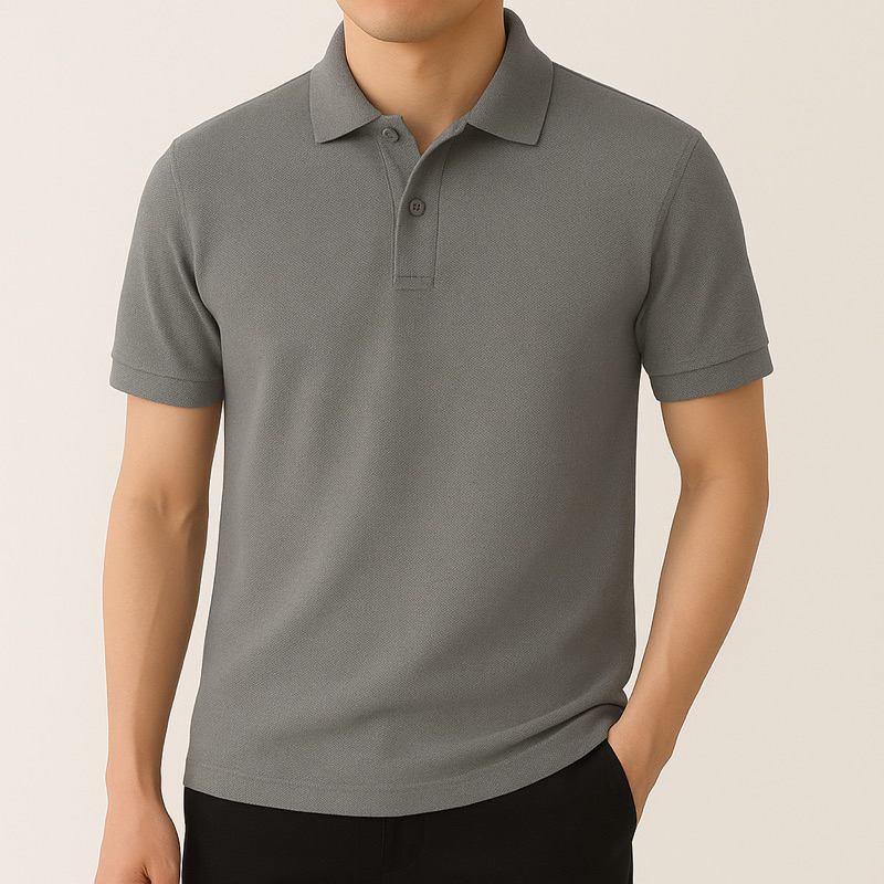 Áo Polo Nam Ngắn Tay Cổ Bẻ Basic – Vải Cá Sấu Poly Cao Cấp, Co Giãn 4 Chiều, Form Chuẩn, Menswear Lịch Lãm