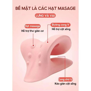 Gối Massage Cổ Vai Gáy - Gối Cổ Chất Liệu Cao Su Non Hỗ Trợ Giãn Cơ, Giảm Đau Mỏi, Thư Giãn Cột Sống Tại Nhà Mẫu 2026