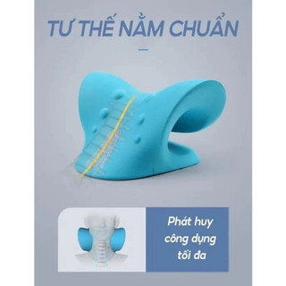 Gối Massage Cổ Vai Gáy - Gối Cổ Chất Liệu Cao Su Non Hỗ Trợ Giãn Cơ, Giảm Đau Mỏi, Thư Giãn Cột Sống Tại Nhà Mẫu 2026