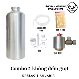 BỘ CHẾ CO2 THUỶ SINH NẮP NHÔM VAN AN TOÀN TỪ MEN VI SINH TỰ NHIÊN – 3 COMBO LINH HOẠT