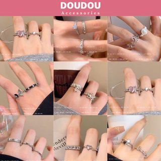 Women's 925 Silver Ring, adjustable by Tiệm Trang Sức DouDou