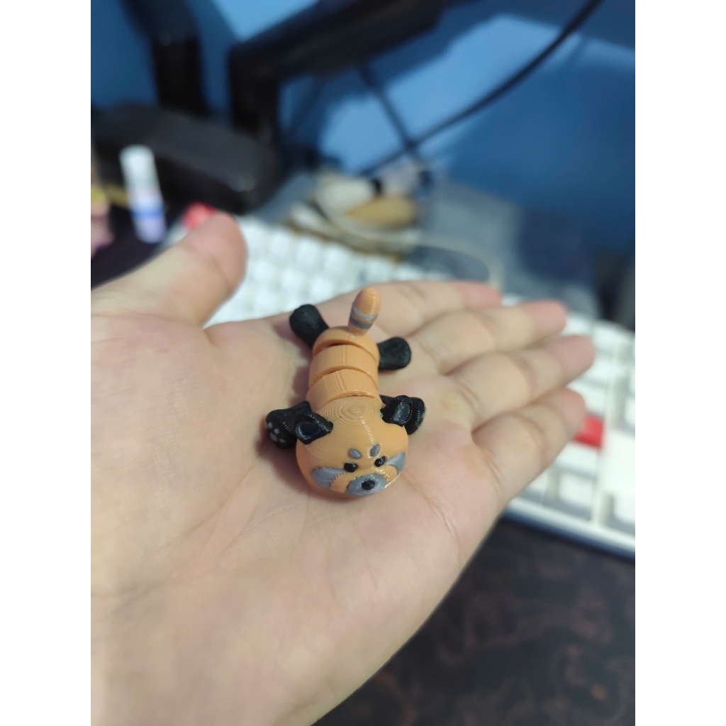 Đồ Chơi Móc Khóa In 3D Gấu Trúc Đỏ Mini Siêu Dễ Thương