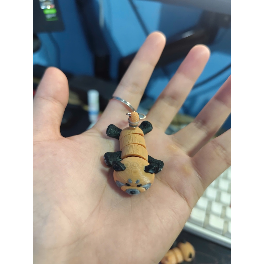 Đồ Chơi Móc Khóa In 3D Gấu Trúc Đỏ Mini Siêu Dễ Thương