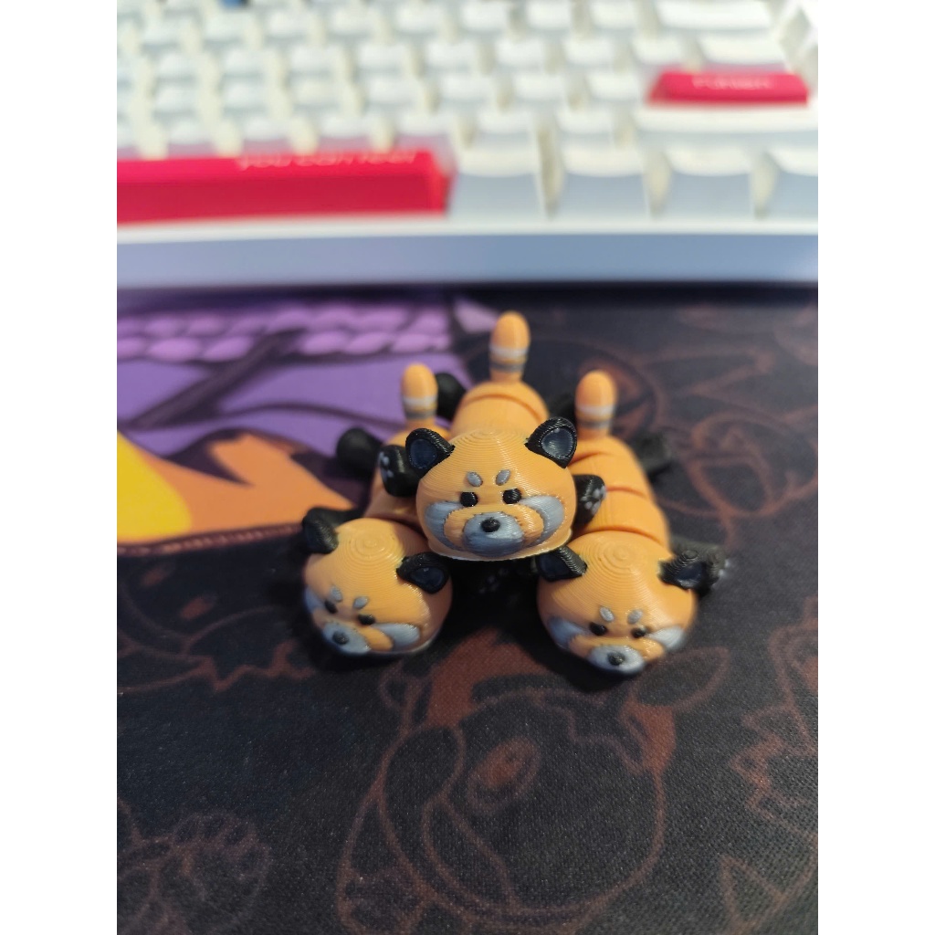 Đồ Chơi Móc Khóa In 3D Gấu Trúc Đỏ Mini Siêu Dễ Thương