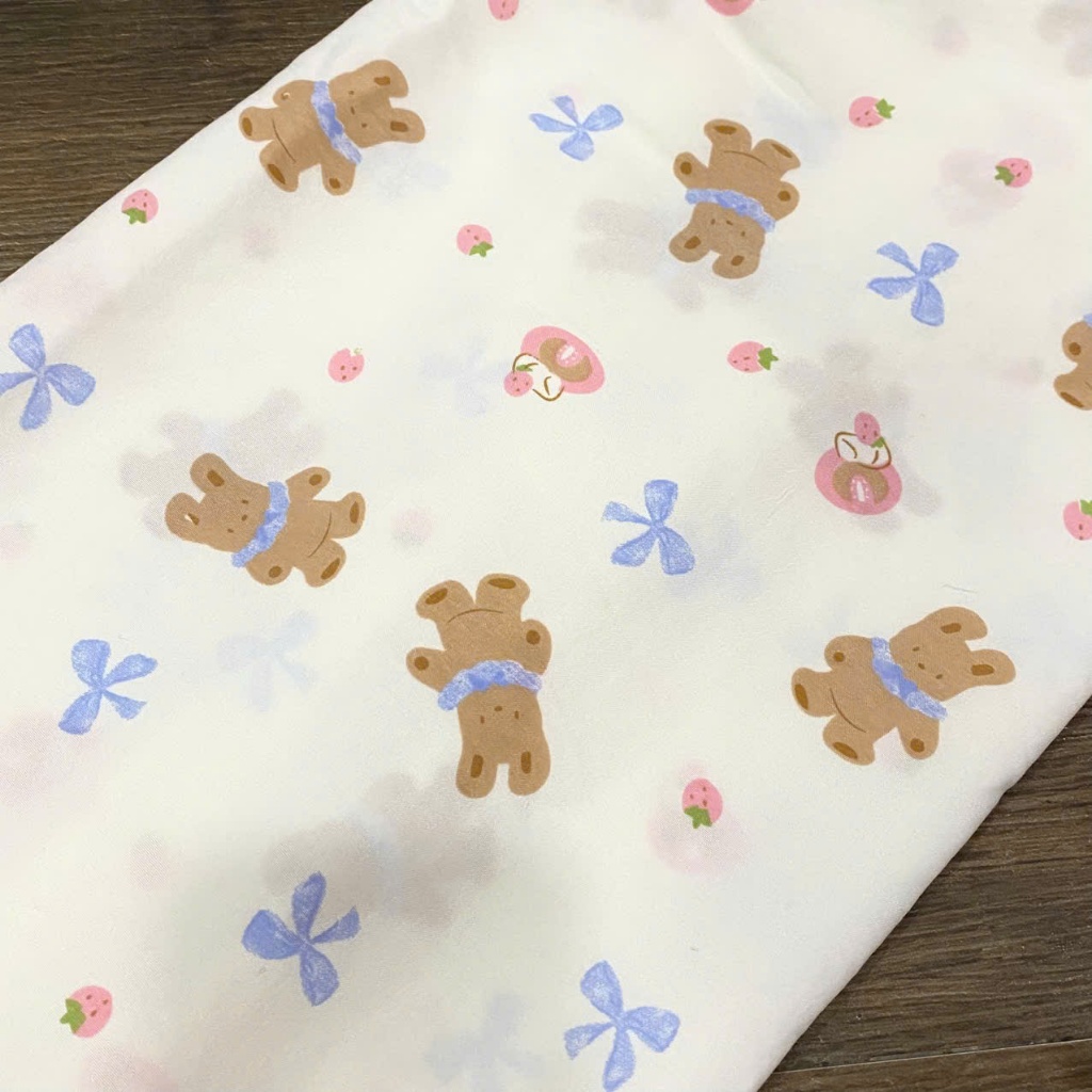 Cotton Gấu nơ xanh