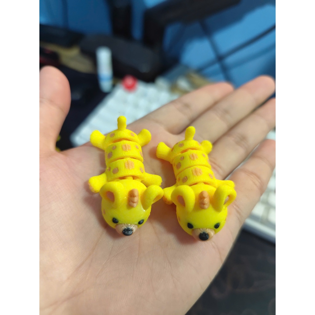 Đồ Chơi Móc Khóa In 3D  Linh Cẩu Con Mini Cute