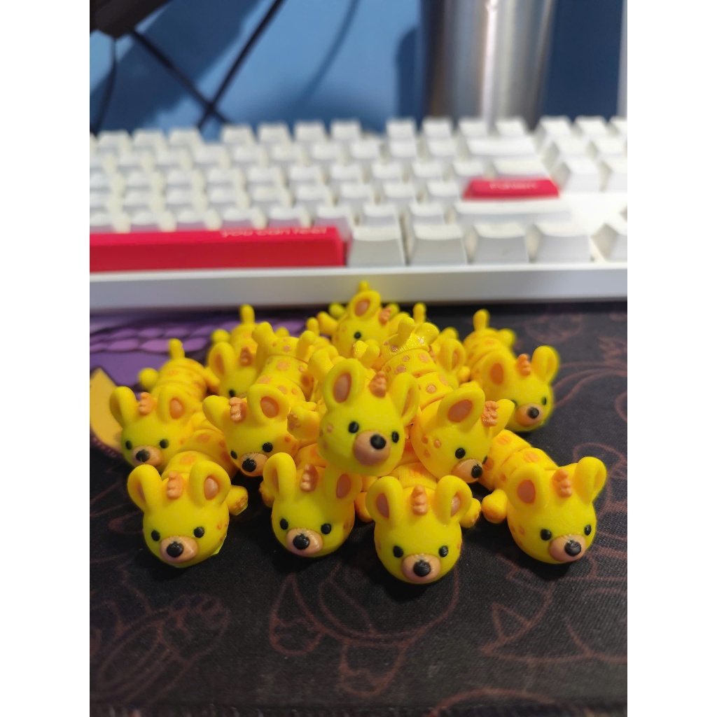 Đồ Chơi Móc Khóa In 3D  Linh Cẩu Con Mini Cute