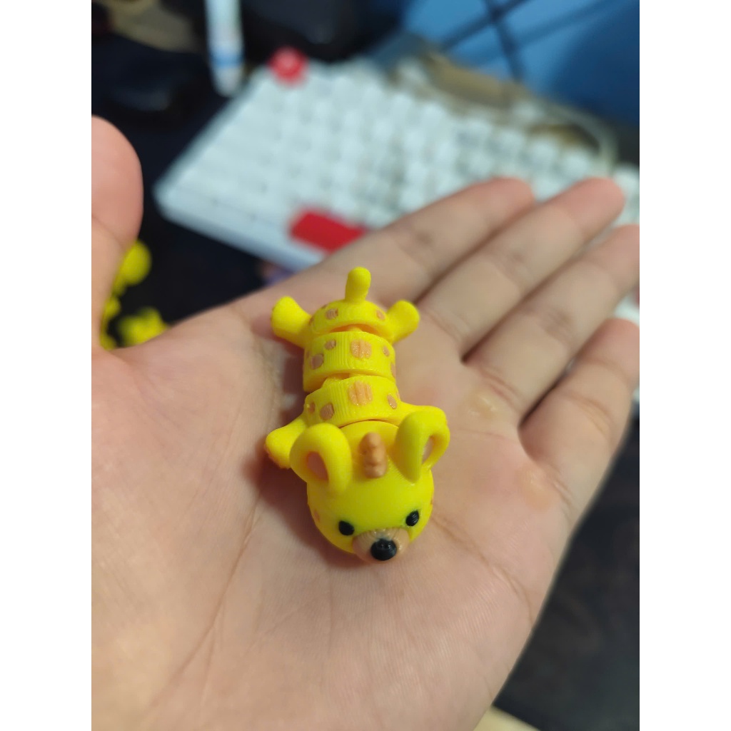 Đồ Chơi Móc Khóa In 3D  Linh Cẩu Con Mini Cute