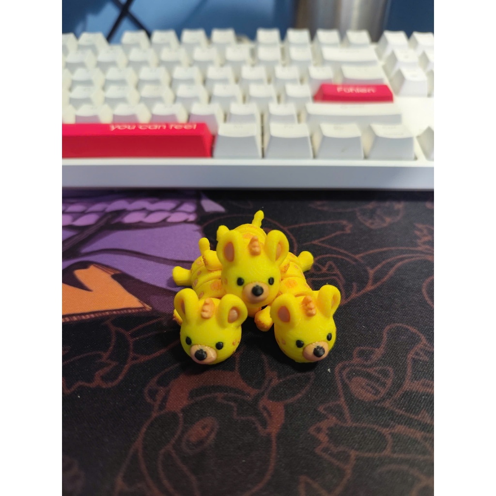 Đồ Chơi Móc Khóa In 3D  Linh Cẩu Con Mini Cute