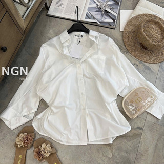 Áo Sơmi Thô Trễ Vai Kim Anh Bùi [Sẵn Ship]