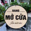 Mẫu Bảng gỗ open closed 2 mặt thông báo mở cửa đóng cửa treo trang trí cửa hàng, quán cà phê thiết kế theo yêu cầu