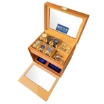 Tủ Đồng Hồ Cơ ACBOW 4 Xoay + 6 Tĩnh Kèm Ngăn Trang Sức [Màu Nâu Cam Đất] Sang Trọng Cao Cấp - Hộp Quay Tích Cót Đồng Hồ — ảnh 2