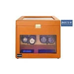 Tủ Đồng Hồ Cơ ACBOW 4 Xoay + 6 Tĩnh Kèm Ngăn Trang Sức [Màu Nâu Cam Đất] Sang Trọng Cao Cấp - Hộp Quay Tích Cót Đồng Hồ — ảnh 6