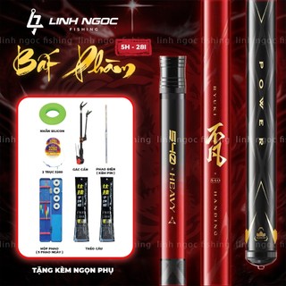 Cần Câu Tay Ryuki Bất Phàm 5H Phôi Carbon Xoắn X Toàn Thân Siêu Nhẹ Tải Cá Tốt