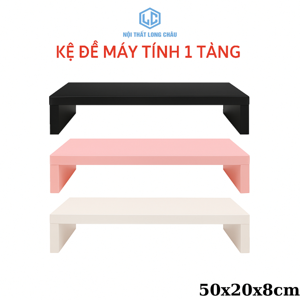 Kệ để máy tính giá laptop kê màn hình bằng gỗ đa năng tặng kèm vít