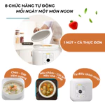 Nồi Nấu Chậm Điện Tử BENNIX 3L Men Sứ Cao Cấp  Slow Cooker Hầm Cháo, Ninh Xương Chưng Yến Bảo Hành Chính Hãng 24 Tháng — ảnh 3