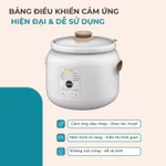Nồi Nấu Chậm Điện Tử BENNIX 3L Men Sứ Cao Cấp  Slow Cooker Hầm Cháo, Ninh Xương Chưng Yến Bảo Hành Chính Hãng 24 Tháng — ảnh 2