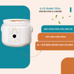 Nồi Nấu Chậm Điện Tử BENNIX 3L Men Sứ Cao Cấp  Slow Cooker Hầm Cháo, Ninh Xương Chưng Yến Bảo Hành Chính Hãng 24 Tháng — ảnh 7
