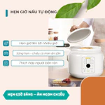 Nồi Nấu Chậm Điện Tử BENNIX 3L Men Sứ Cao Cấp  Slow Cooker Hầm Cháo, Ninh Xương Chưng Yến Bảo Hành Chính Hãng 24 Tháng — ảnh 5