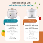 Nồi Nấu Chậm Điện Tử BENNIX 3L Men Sứ Cao Cấp  Slow Cooker Hầm Cháo, Ninh Xương Chưng Yến Bảo Hành Chính Hãng 24 Tháng — ảnh 8