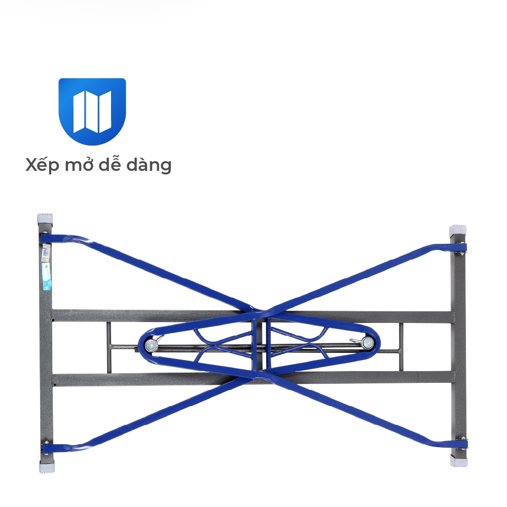 Võng nằm Felix vuông QUI PHÚC, khung thép chắc chắn, võng xếp linh hoạt, khung thép chịu tải 150kg