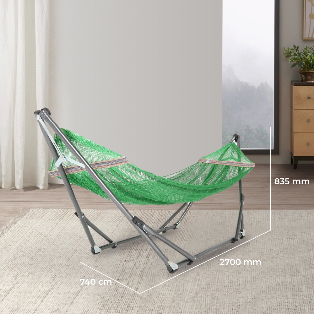 Võng nằm Dona QUI PHÚC, xếp gọn linh hoạt, tiện lợi, khung thép chịu tải 150kg, thiết kế an toàn