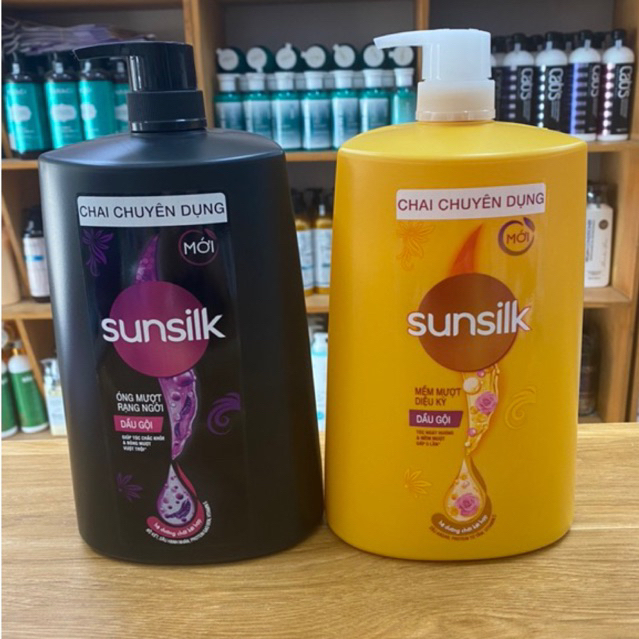 Sunsilk Dầu Gội Chuyên Dụng 1.4Kg Vàng Mềm Mượt Diệu Kỳ-Đen Óng Mượt Rạng Ngời