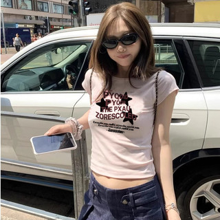 áo thun ôm body hồng áo nữ style hàn quốc áo phông nữ cotton 100% Eleclassm mùa hè local brand