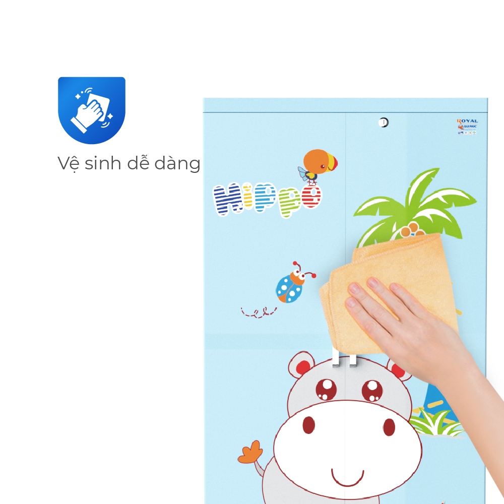 Tủ nhựa Royal QUI PHÚC, tủ treo quần áo rộng rãi, bền chắc, tiện lợi, an toàn sức khoẻ, tặng kèm móc