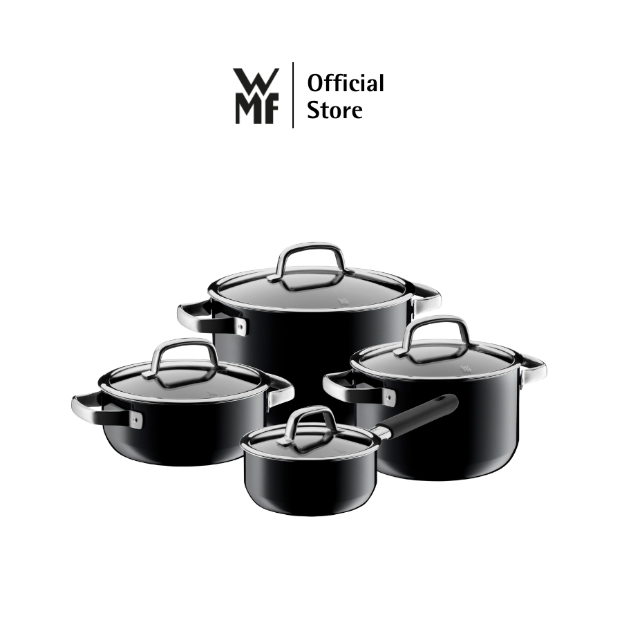 Bộ Nồi Cao Cấp 4 Món WMF Fusiontec, Chất Liệu Cromargan Phủ Khoáng Thạch Anh, An Toàn Với Sức Khỏe