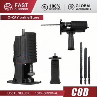 Bộ Chuyển Đổi Máy Khoan Thành Máy Cưa Điện - Kèm 3 Lưỡi Cưa, Phù Hợp Khoan Pin và Khoan Điện
