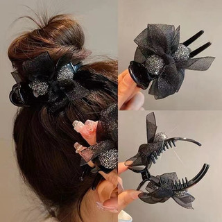 Kẹp Tóc Nơ Càng Cua Đính Đá Style Hàn Hàng Qc