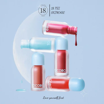 Dầu Dưỡng môi có màu thuần chay Tocobo Juicy Berry Plumping Lip Oil 4g