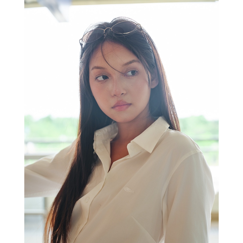 TheBlueTshirt - Áo sơ mi ôm dáng nhẹ măng sét to kiểu pháp cho nữ - Miss 90s Shirt - Women