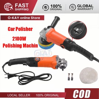 Máy Đánh Bóng Xe Hơi 2100W - 220V, Điều Chỉnh Tốc Độ 3000 Vòng/Phút