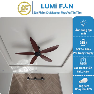 Quạt Trần LUMIFAN, Quạt Trần Chung Cư Phòng Ngủ, Quạt Có Điều Khiển Từ Xa, Quạt Trần Phòng Khách