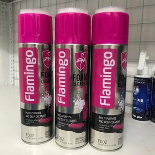 Chai xịt vệ sinh ghế da và nội thất ô tô đa năng dạng bọt Flamingo F002 chai 650ml vệ sinh sofa ghế nỉ hàng chính hãng