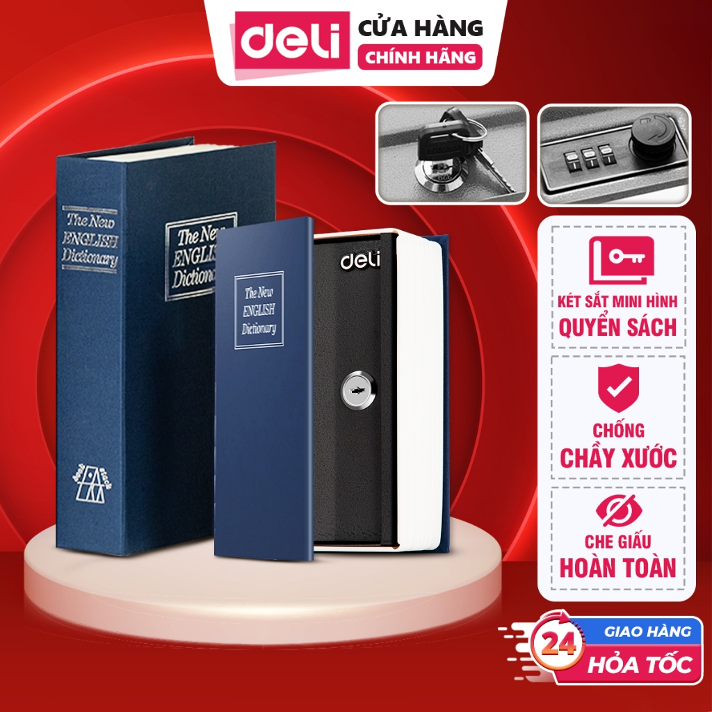 Hộp Đựng Tiền Dạng Cuộn Sách Két Sắt Làm Trang Trí Decor Bảo Vệ Tài Sản An Toàn Bảo Mật Cho Gia Đình