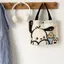 Túi Vải Canvas Hoạt Hình, Túi Tote Vải, Dung Tích Lớn, Dễ Thương, Đa Năng, Tiện Lợi,Túi Vải Dễ Thương