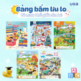 Bảng Âm Thanh Điện Tử Treo Tường - Bảng Bấm Líu Lo Ú Oà  Song Ngữ Anh Việt Cho Bé Từ 6 tháng tuổi