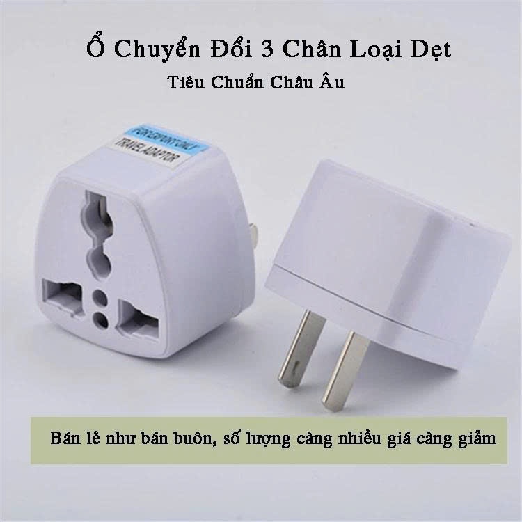 Phích cắm chuyển 3 chấu sang 2 chấu, ổ chuyển đổi, phích cắm chuyển đổi chuyên dùng cho thiết bị điện