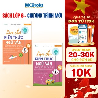 Sách - Combo Làm chủ ngữ văn bằng sơ đồ tư duy lớp 6 ( Tập 1 + Tập 2 )