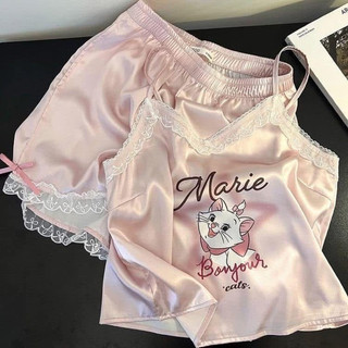 BỘ NGỦ LỤA 2 DÂY MÈO MARIA