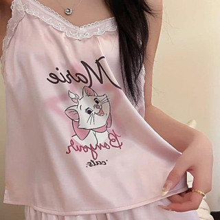 BỘ NGỦ LỤA 2 DÂY MÈO MARIA